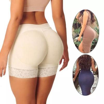 Calzoncillos de mujer Nalga falsa Cintura alta Control de barriga Levantado a tope Sin costuras Suave Transpirable Elástico Levantador de glúteos Body Shaper Bragas Ropa interior acolchada