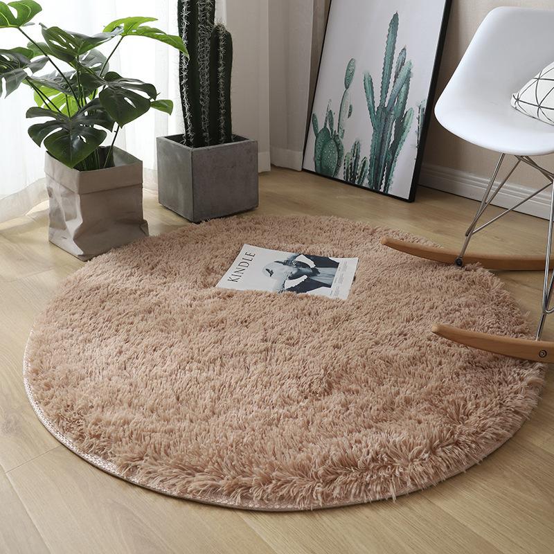 Plush Fluffy Rugs Round Rugs Living Room Chair Rugs For Home Office Round Rugs Children's Bedroom Plush Plush Soft Game Room Home Decoration