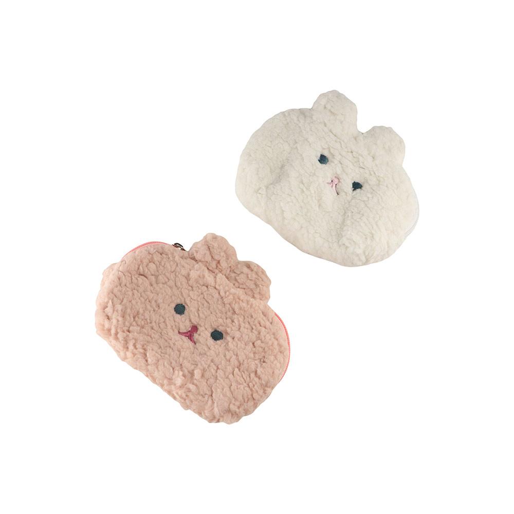 Large Capacity Animal Rabbit Money Bags Plush Rabbit Animal Zipper Bags  Children Gifts