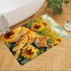 Sunflower Field Cat Dream Non-Slip Home Carpet Design for Office Decor Living Room Bedroom Gift