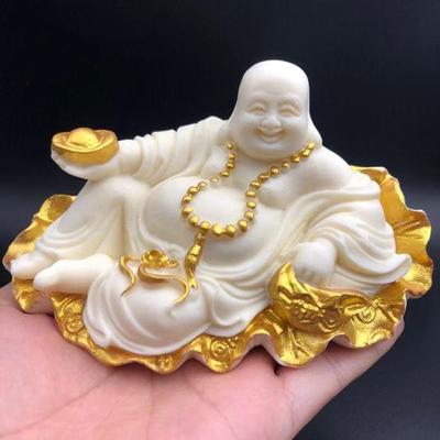 Dicker Bauch LACHENDER BUDDHA Dekorative Statuen Der Gott des Reichtums in China Zuhause, Zimmer, Büro, Auto Charakter Dekoration Zubehör