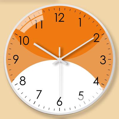 10-Inch 25Cm Creative Simple Wall Clock Home Living Room Bedroom Clock Mute Wall Quartz Clock