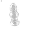 Effective Prostate Toy Smooth Fast Adaptation Rounded Tip Transparent Butt Plug Sex Toy for Bedroom