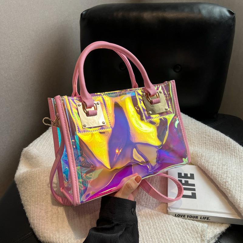 Dazzling Tote Colors Handbag Single Shoulder Crossbody Jelly Bag Fashion Women