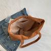 Borsa in Tela con Motivo a Lettere per Donna Accessorio Moda Stile di Strada