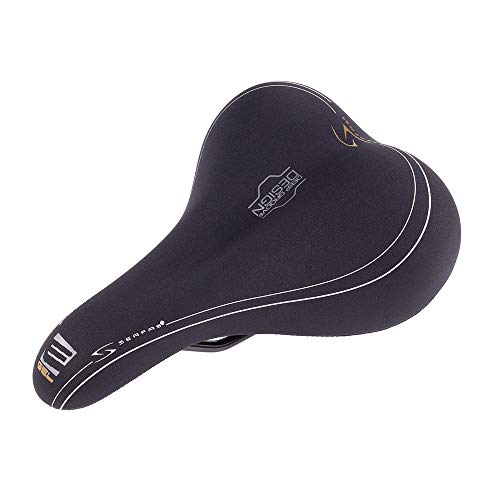 

SERFAS E-GEL Dual Density Women s Lycra Bicycle Saddle, 255mm x 178mm, 652077