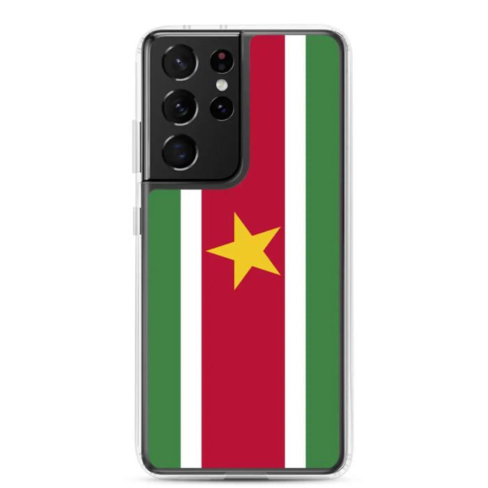 Coque Téléphone - Samsung - Galaxy S20 Plus - Drapeau Suriname - Souple - Multicolore