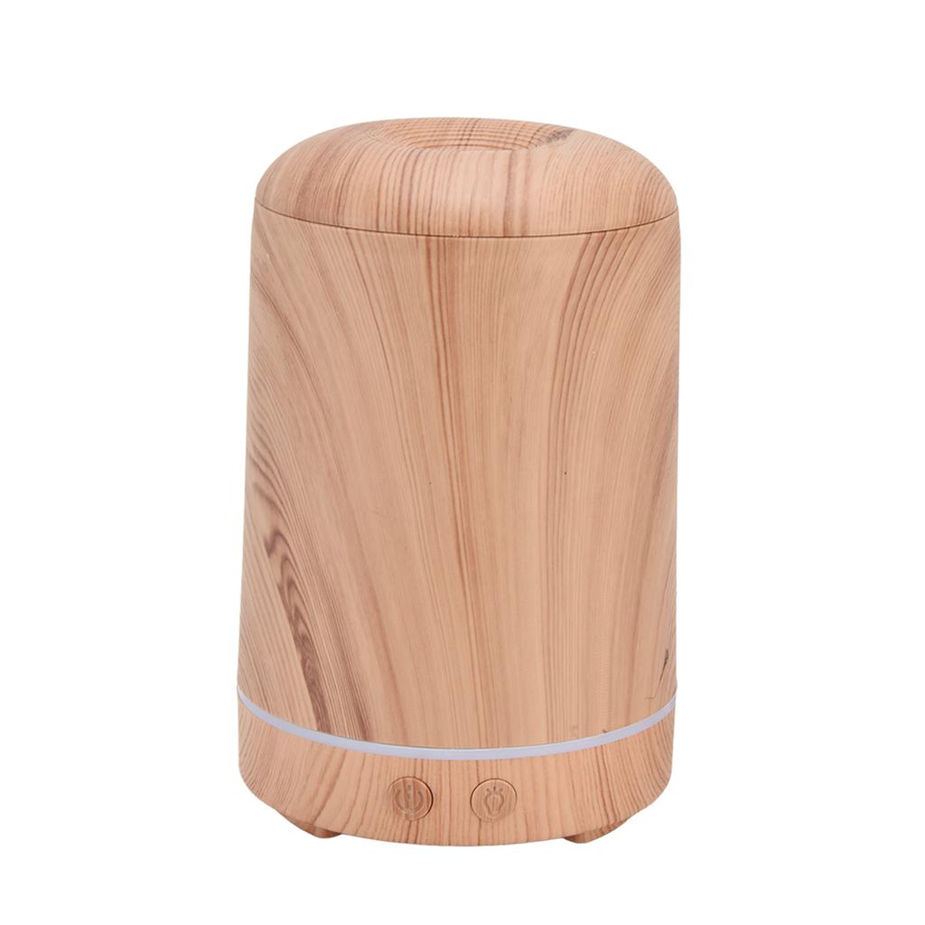 200ml Zvlhčovač s dřevěnou texturou Aroma zvlhčovač vzduchu Napájení přes USB Zvlhčovač s nočním světlem do ložnice