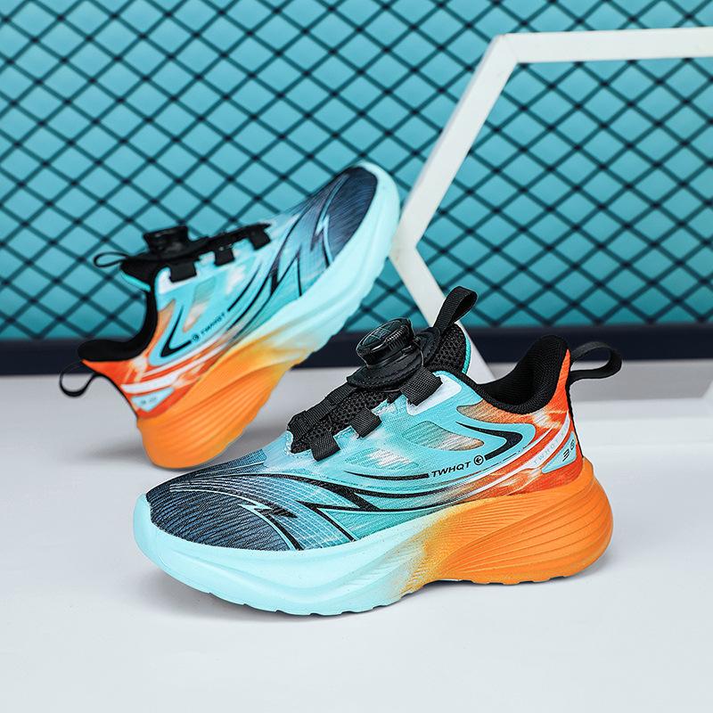 2025 autumn new boys shoes mesh breathable children's sports shoes medium older girls soft-soled running shoes