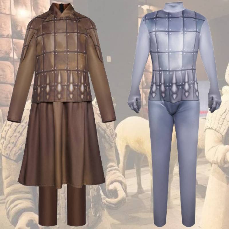 Cosplay Army Terracotta Costume Set Fashion Halloween Stage Show Party Costume