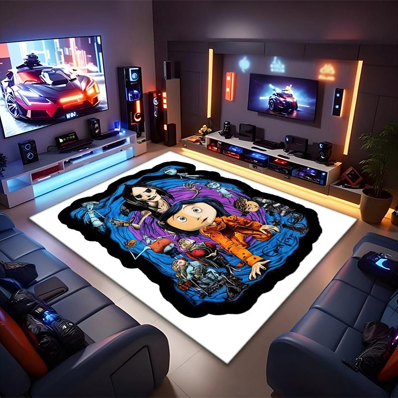 1PC Coraline Rug - home decoration Carpet For Living Room Bedroom Flooring Computer Chair Area Rug
