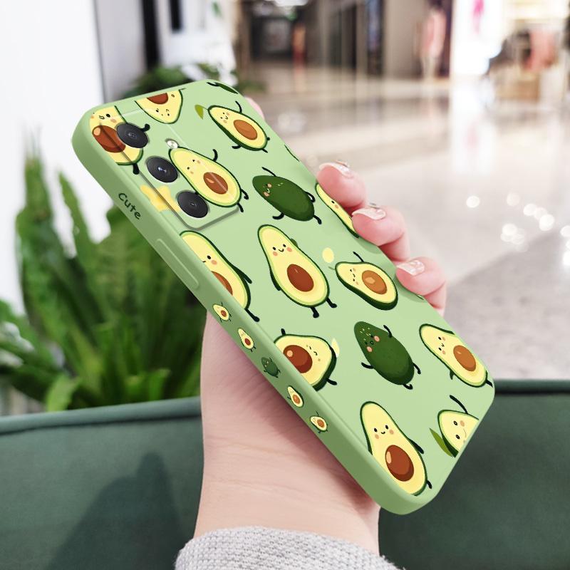 Swinging Avocado Phone Case For Samsung Galaxy A17 A07 A56 A36 A26 A16 A06 A55 A35 A25 A15 A05 A54 A34 A24 A14 A04 Silicone Cove