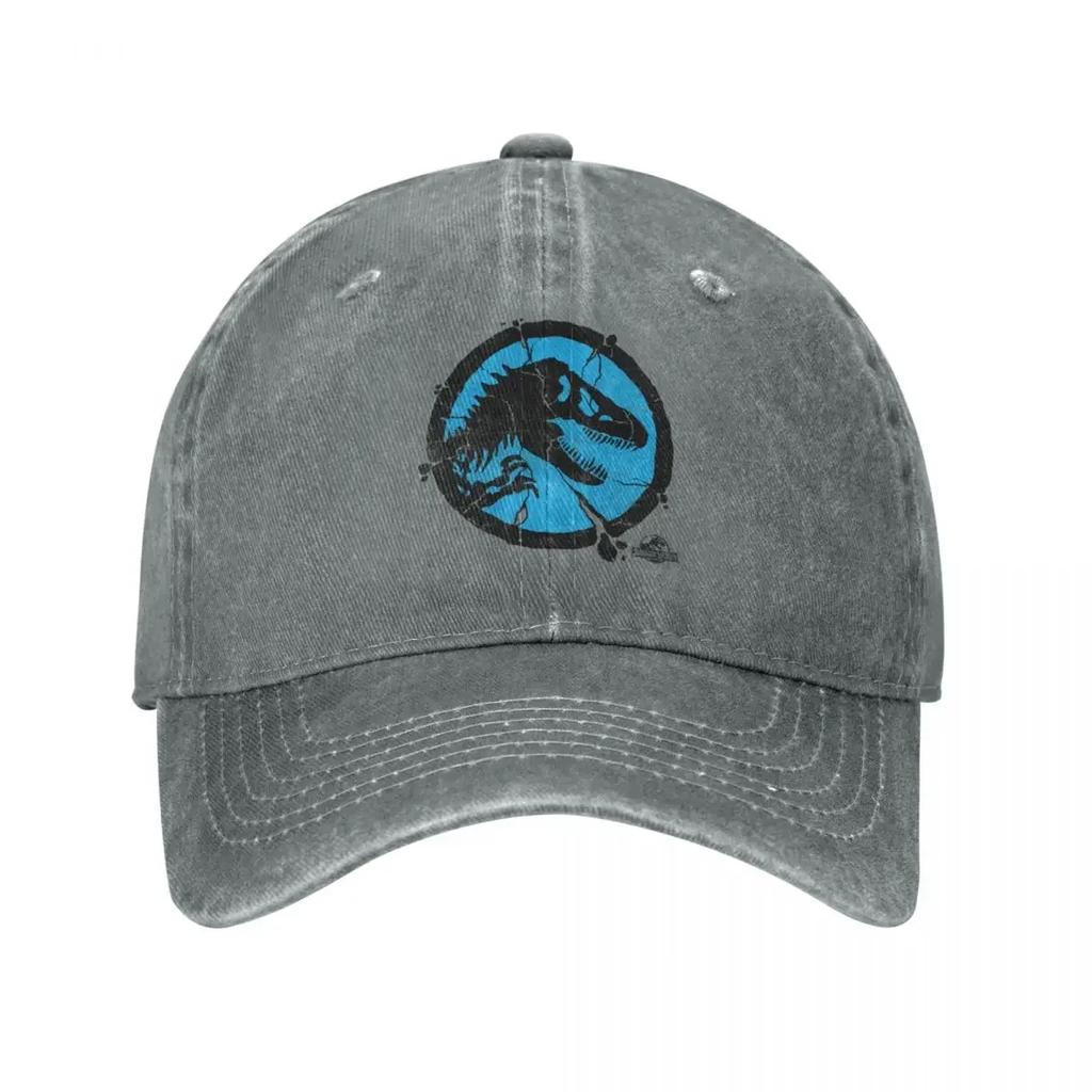 Jurassic Park Shattered Baseball Caps Vintage Funny Sports Hats Activities Adjustable Fit Cap Original Hat for Men Women