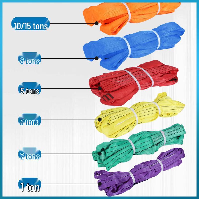 Flexible Polyester Eye and Eye Lifting Sling for 1-5 Ton Crane Loads