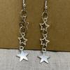 Sweet Cool Dangle Earrings Simple Hollow Star Pendant Drop Earrings Statement Jewelry Fashion Small Hoop Earrings