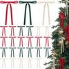 Velvet Bows Christmas Tree Ornaments Vintage Double Faced Velvet Ribbon Bows For Tree Garland Wreath Indoor Outdoor Xmas