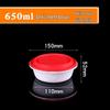 Shengbilei 650ml Round Disposable Meal Box with Lid