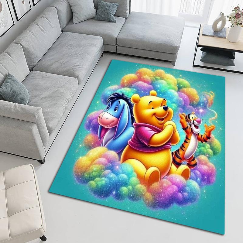 Cute Winnie Pooh Print Carpet Printing Living Room And Bedroom Mats Art Dormitory Decoration Bathroom Mat