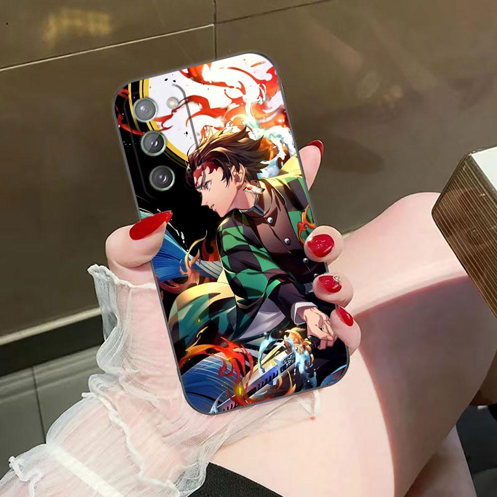 Anime Demons Slayers Tanjiro Phone Case For Samsung NOTE 20 10 M23 M53 A80 A70 A50 A30 A24 A13 A12 A07 A06 A05S A04 A03S Cover