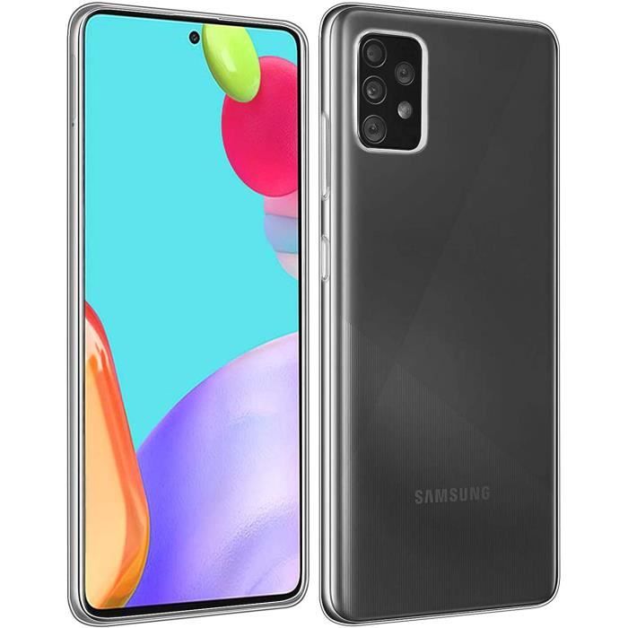 Coque de protection - toproduits® - galaxy a52 4g-5g - souple - transparent - verre trempé