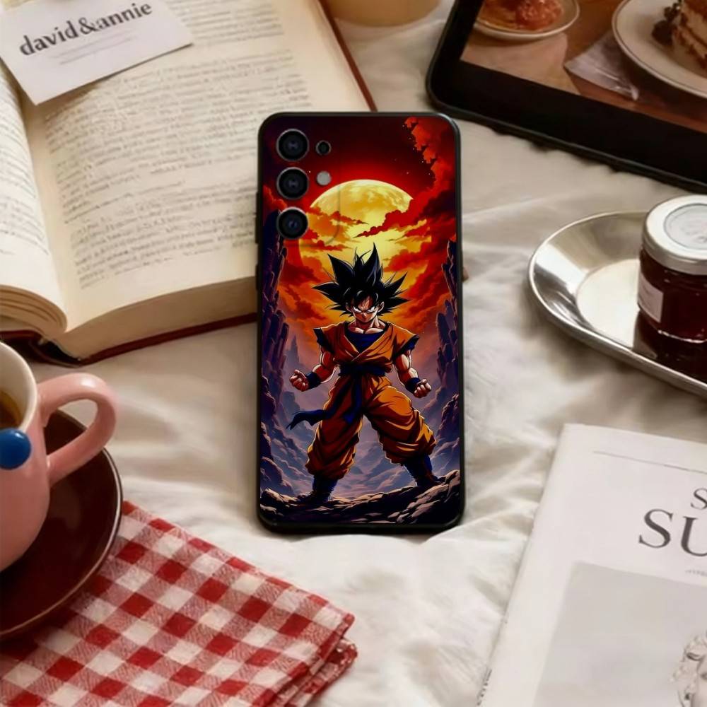 Dragon Ball Goku Phone Case For Samsung S25,S24,S21,S22,S23,S30,Ultra,S20,Plus,Fe,Lite,Note,10,Soft Black Cover