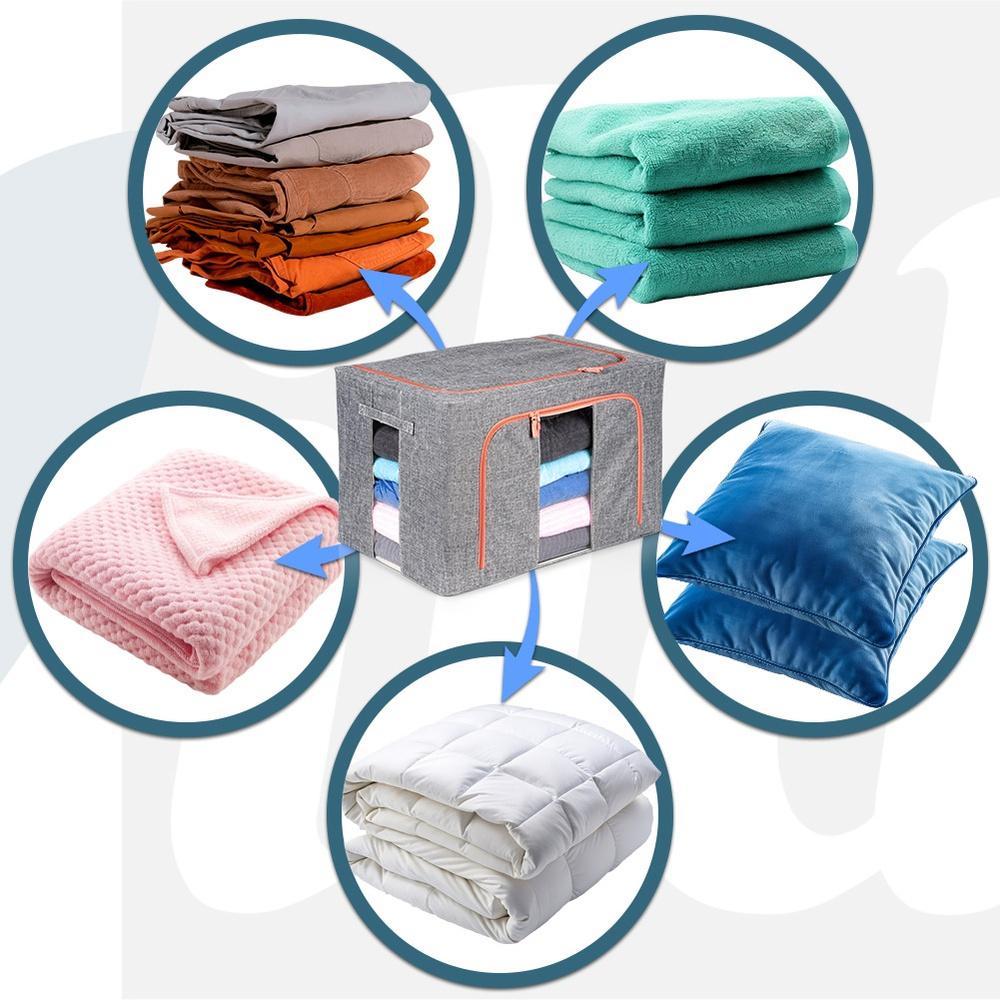 Pokrowiec Organizer Torba na Pościel Koce Ubrania Odzież 60x42x40cm 100L