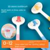 Soft Bristles Triple Sided Toothbrush Candy Color V-shaped Three-sided Toothbrush  Household