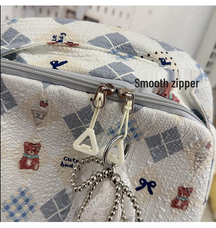 Japanese Style Women's Cute Cartoon Double Shoulder Travel Backpack - Large Capacity School Bag for Students