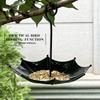 Hanging Bird Feeder Tray Bird Bath For Outdoors, Umbrella Shaped Wild Bird Feeders Tray For Bird Bath, Feeder For Outside, Metal Tray And Water