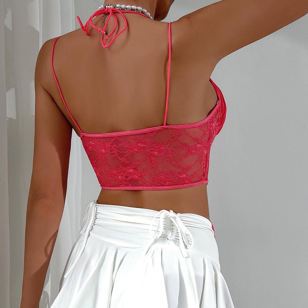 VEZFAA Damenmode, lässig, einfarbig, Sommer, Frühling, ärmellos, Hosenträger, sexy Bodys