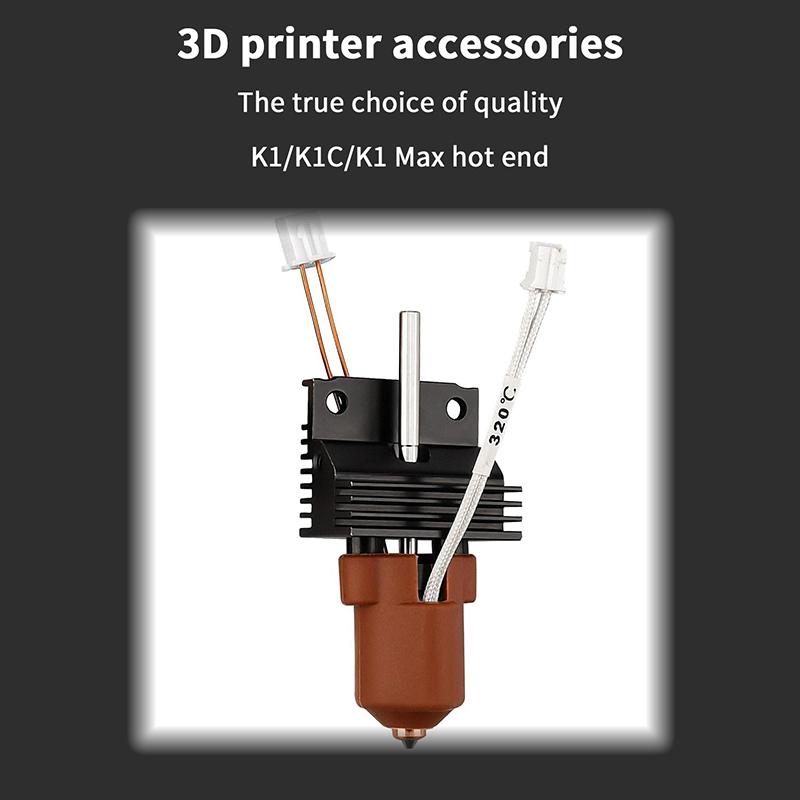 New Creality 2025 Version K1 Series Ceramic Heating Block Kit Terminal With Buckle Compatible With K1/K1 Max/K1C 3D Printer