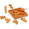 Classic Thirteen Geometric Tangram Wooden Brain Teaser Puzzles for Kids & Adults Impossible IQ Challenge Educational Toys