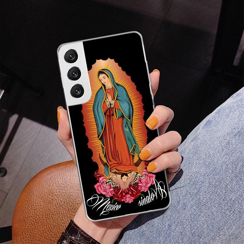Virgin De Guadalupe Virgen Mary Phone Case For Samsung Galaxy S24 S25 Edge S26 Ultra S23 S22 S21 Plus S20 FE + Personalized Prin
