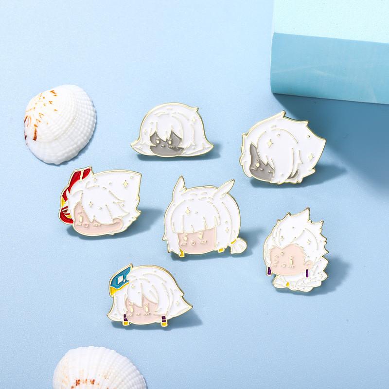 Adorable Character Brooch Featuring Alloy Material For Unique Personality Style Accessories