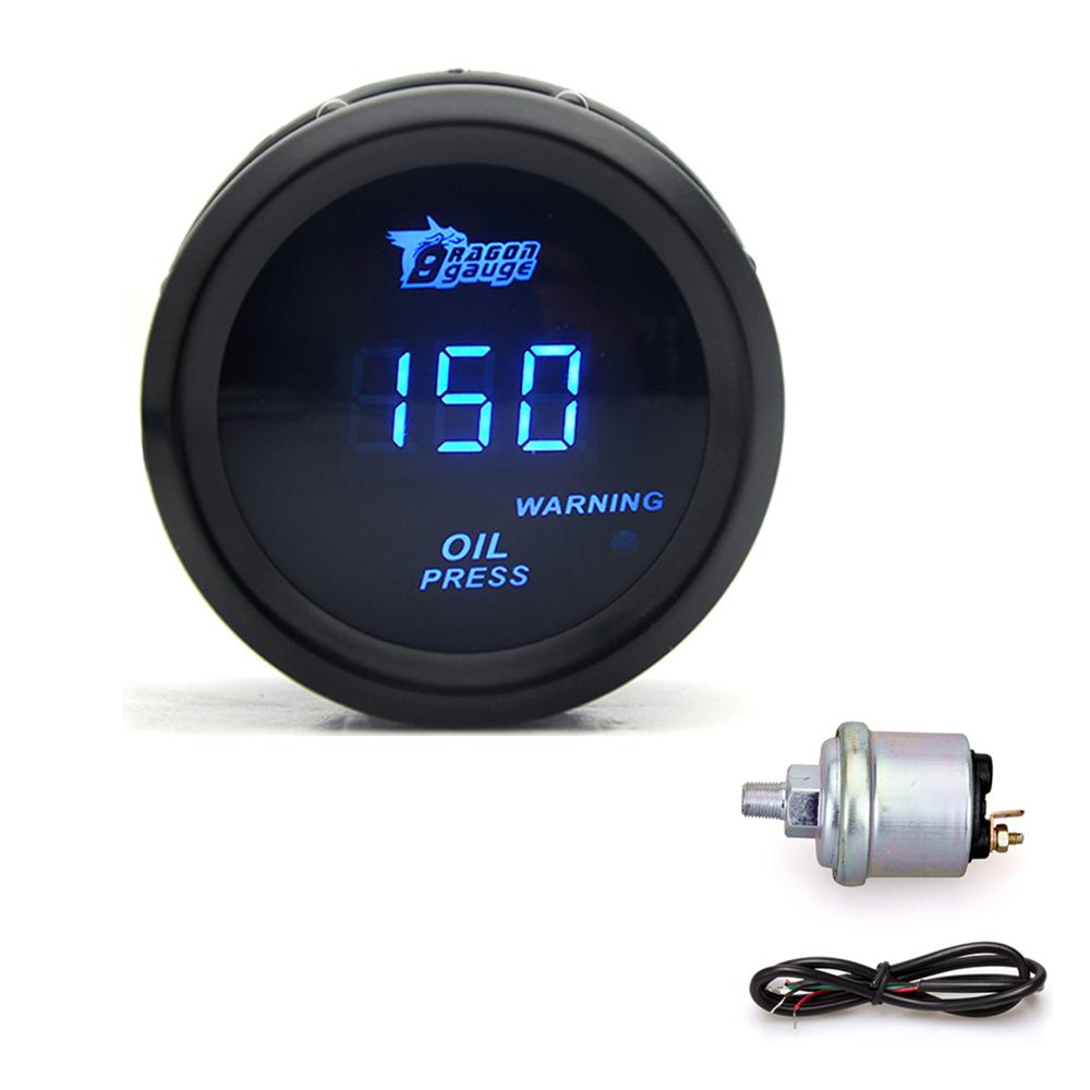2" 52mm Digitaler Turbo-Ladedruckmesser PSI BAR Wassertemperatur Öltemperatur Öldruckmesser Drehzahlmesser RPM Messgerät Voltmeter EGT ARF Messgerät für Auto