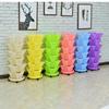 Three Dimensional Multi-layer Flowerpot with Roller Family Balcony Vegetable Fruit Growing Plastics Flower Shaped Flowerpot