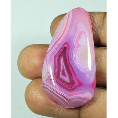58Cts. Dyed Onyx Agate Pear Shape Cabochon Loose Gemstone 22X42MM SK-4334