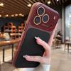Applicable To iPhone17PRO Lens Large Window Lychee Leather Pattern Mobile Phone Case Apple 15 Business Case Lychee Pattern