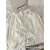 Gentle wind short-sleeved pajamas women's pure cotton can be worn outside cardigan shorts loungewear large size set 1011 new models