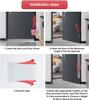 1PC 1.2mx10cm/17cm Door Hinge Guard  Proof Finger Pinch Guard Safety Door Guard For Home Clear Safety Door Hinge Protector Cover