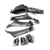 For BMW 5Series F10 F18 2010-2016 Interior Door Handle Plate Decorative Cover 7Pcs/ 1Set Carbon Fiber High