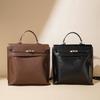 Luggage Summer New Backpack, Class Commuter Bag, Large-capacity Leather Backpack