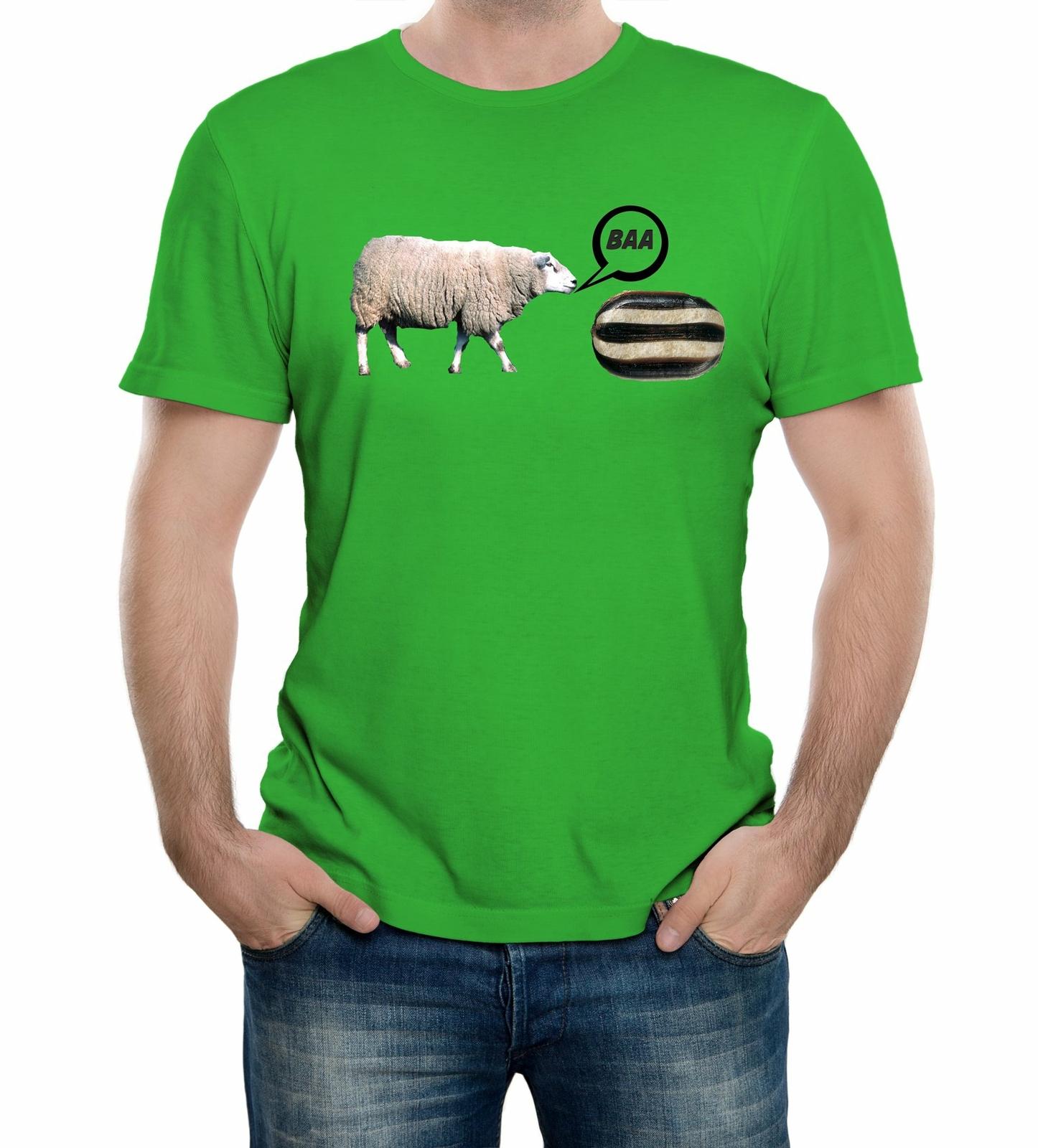 Baa Humbug Mens T-Shirt Mens Womens Tees Top - Christmas Scrooge Funny Joke Present Gift S