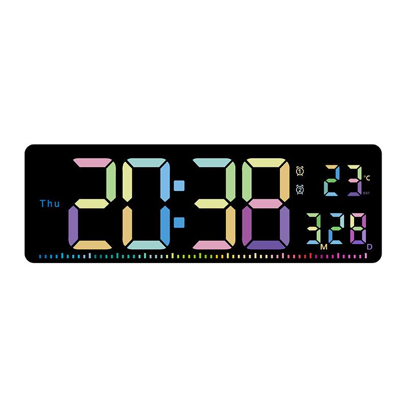 Multifunctional Large Screen Wall Clock for Living Room & Gym - Model 6663