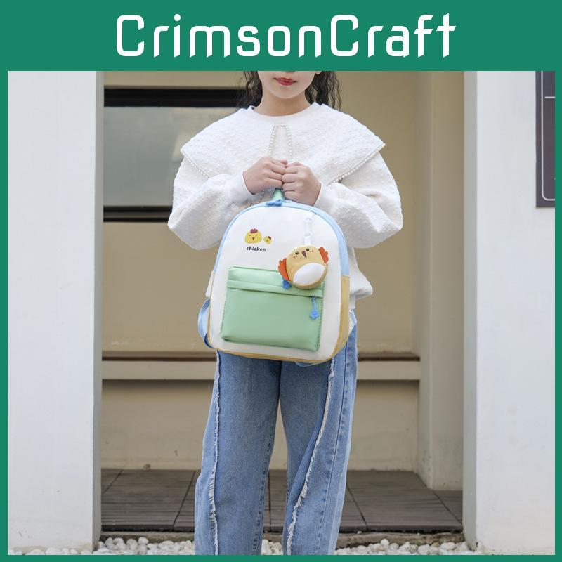 Charming Soft-backed Kids Backpack In Blue White Purple And Pink Colors For School