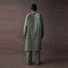 Fear of God Essentials Drop 2 SS23 Long Coat Sycamore Solid Color Button Long American Heavyweight Trench Coat Unisex Coats Fog-Blue FOG-SS23-348
