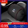 LJFJN1 Car Sticker Luxury High Quality Car Seat Headrest Neck Rest Shoulder Pad Cover Auto Accessories For BMW E91 E30 G20 X3 X5 M5 M3