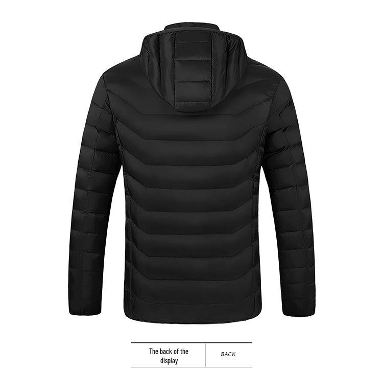 Men's Smart USB-Heated Winter Jacket with 21-Zone Temperature Control