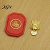 Positive Energy Charm Golden Turtle Feng Shui Ornament for Wealth And Prosperity, Metal Chinese Luck Handcrafted Brass with Faux Leather Sleeve,