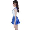 Costume Set for with Halloween Costume [LOST-G] Sailor-style One-Piece 2-Piece Women, Lace-up Design, Innerwear, (BLUE)